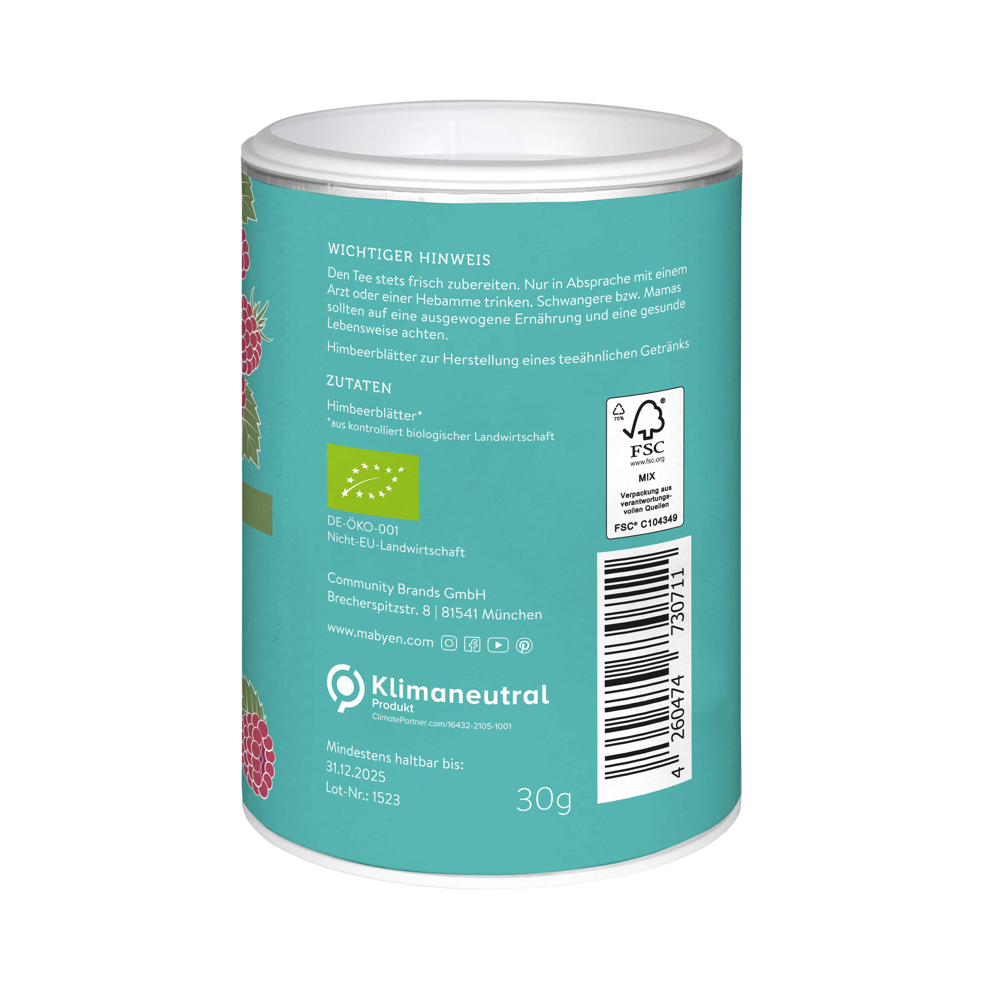 Von Hebammen empfohlen Mama Bio Himbeerblättertee