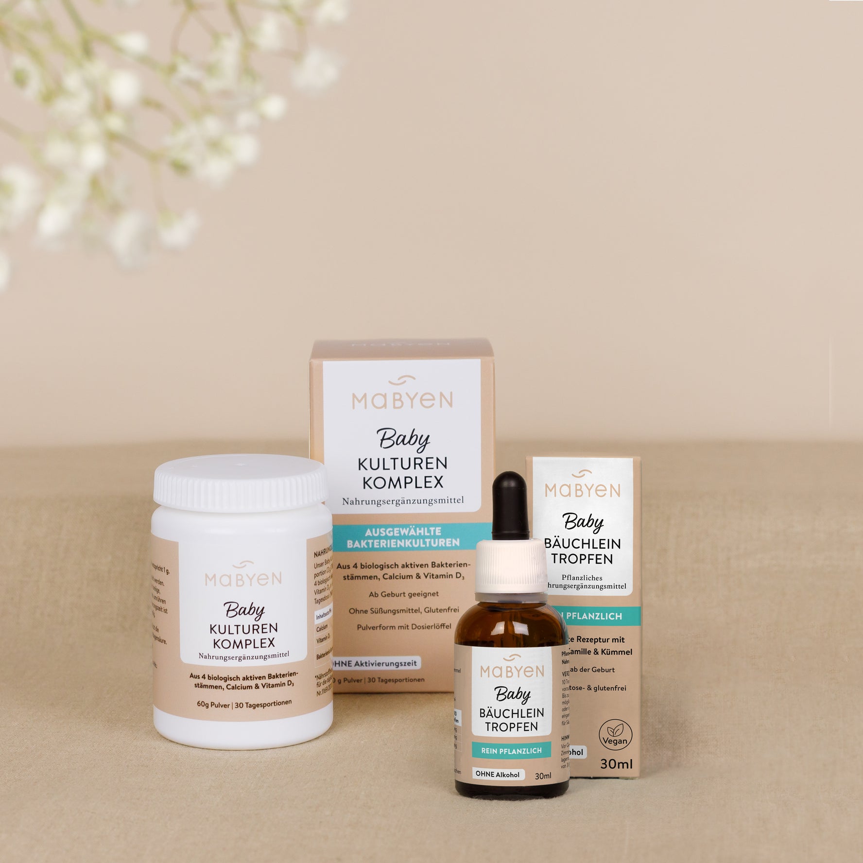 Mabyen Baby Bäuchlein Set