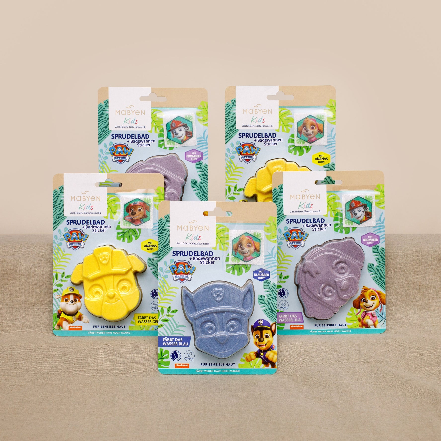Sprudelbad Badespaß PAW Patrol Badegesichter