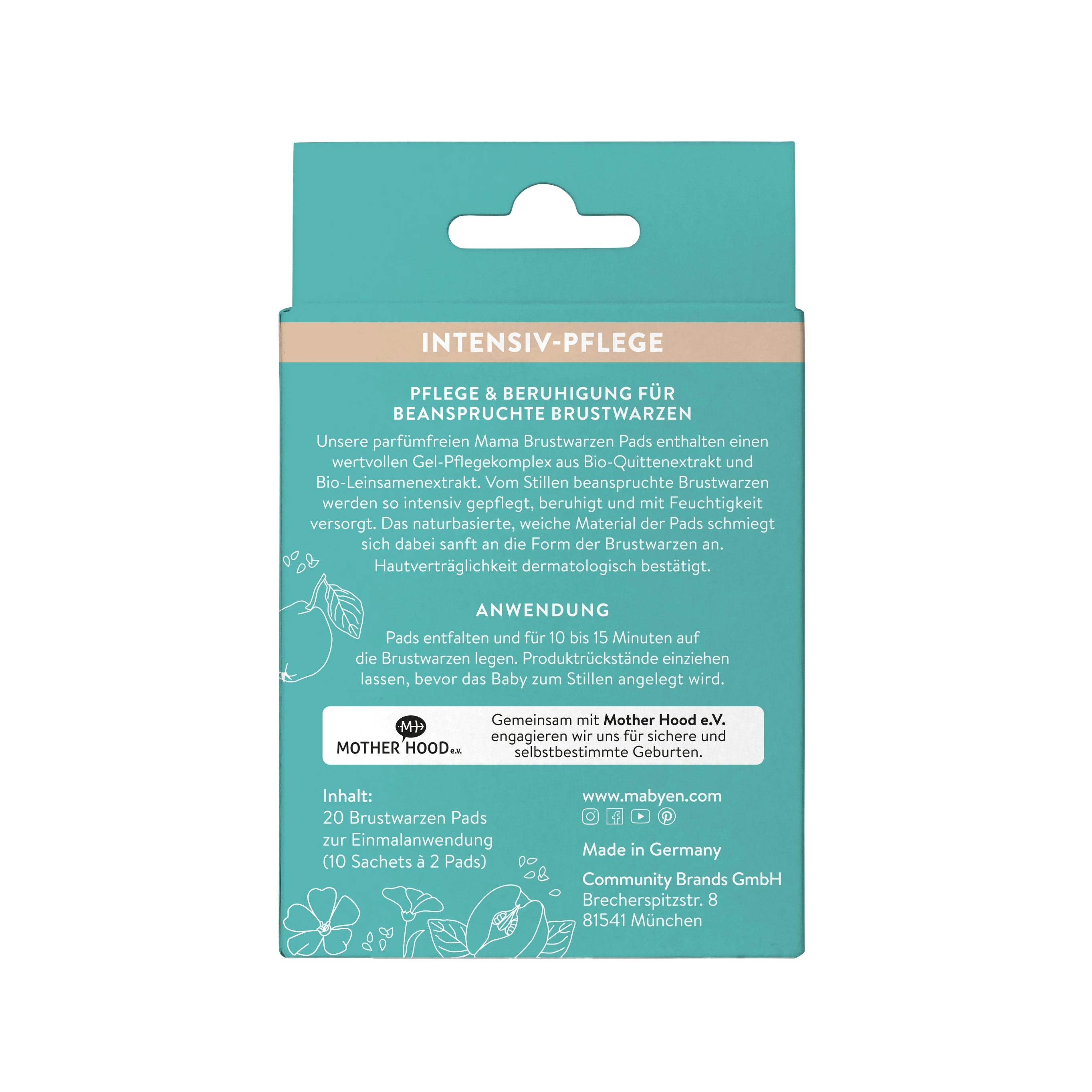 MABYEN Mama Brustwarzenpads Verpackung