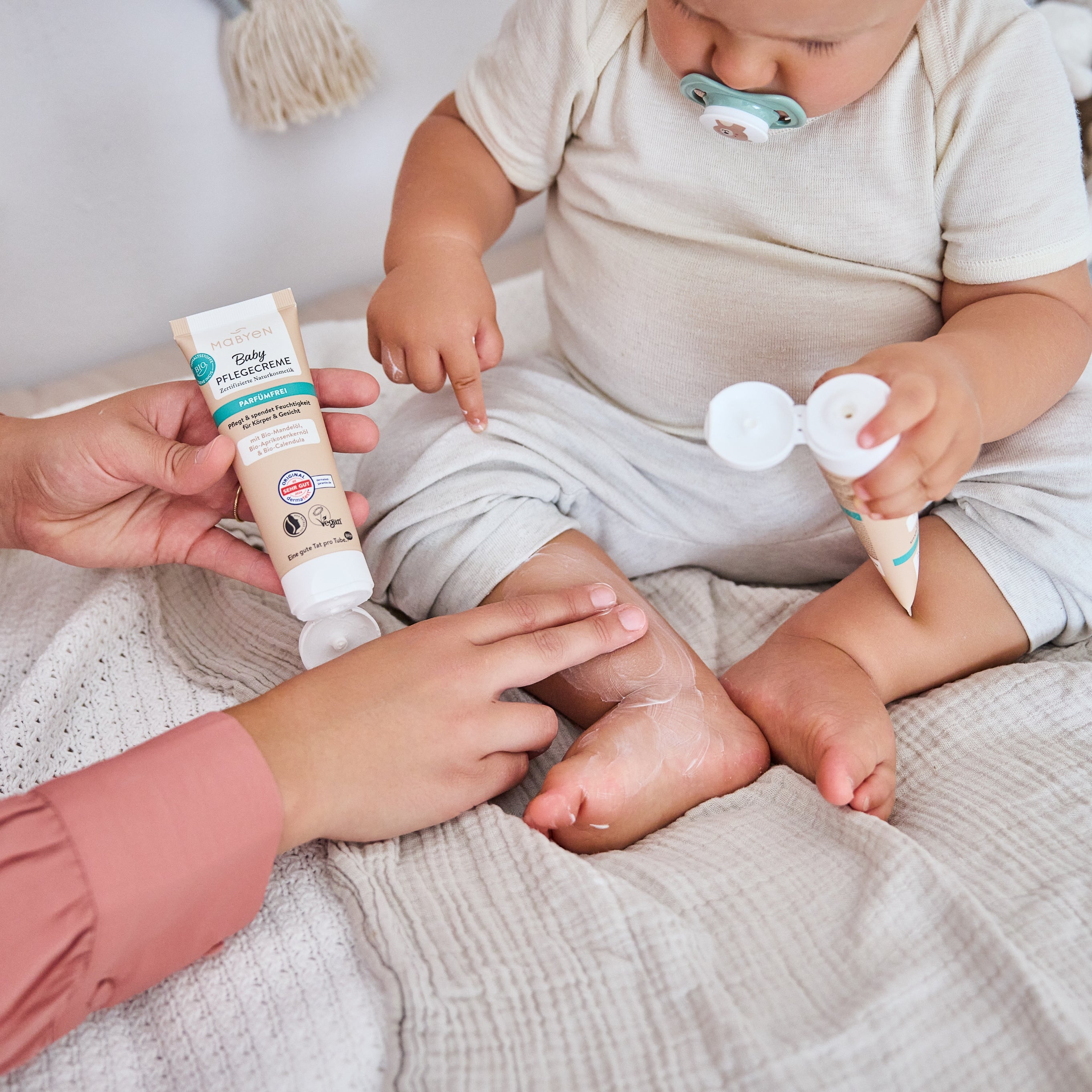 Mama Baby Pflegecreme Anwendung