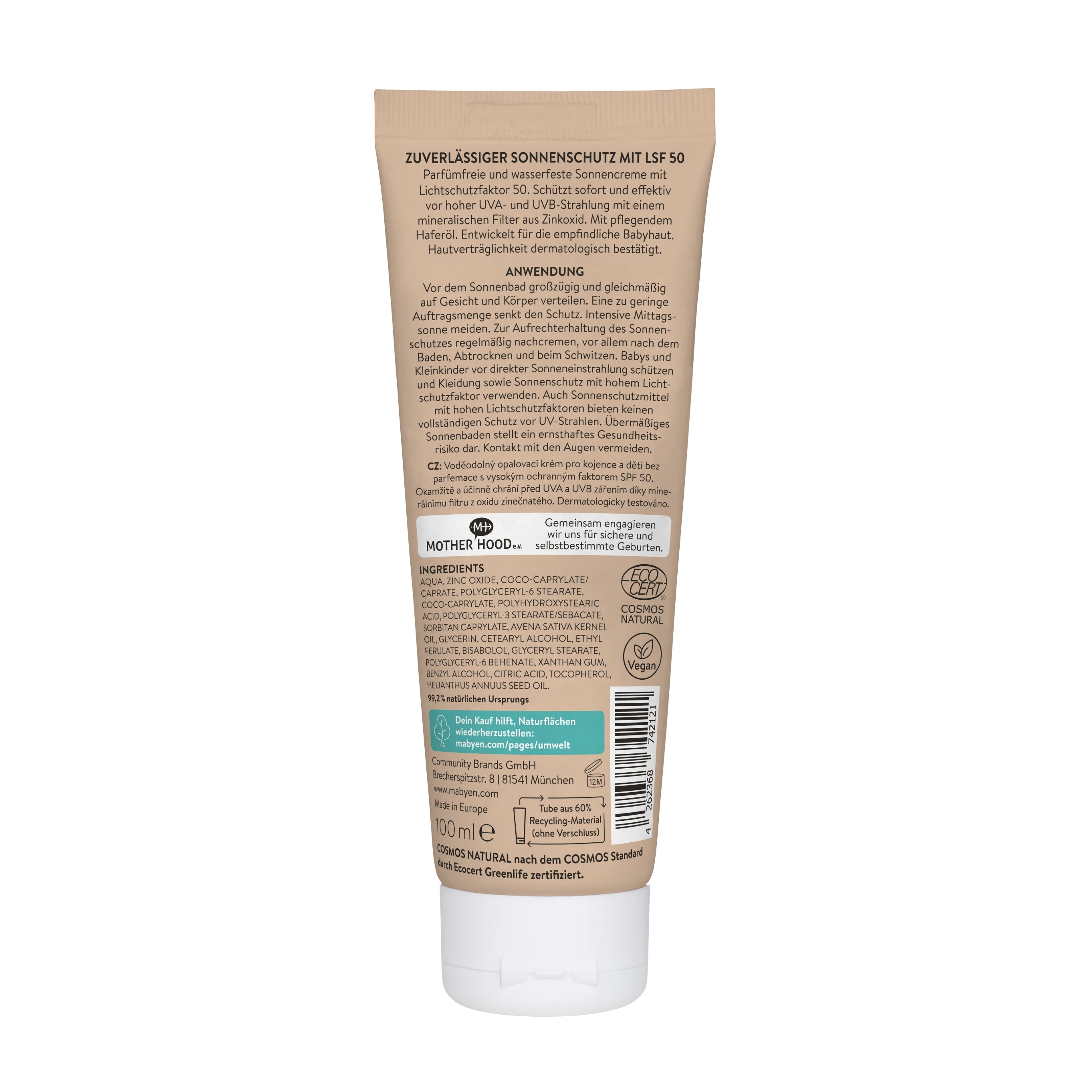 Baby und Kids Badespass Set Sonnencreme Rückseite