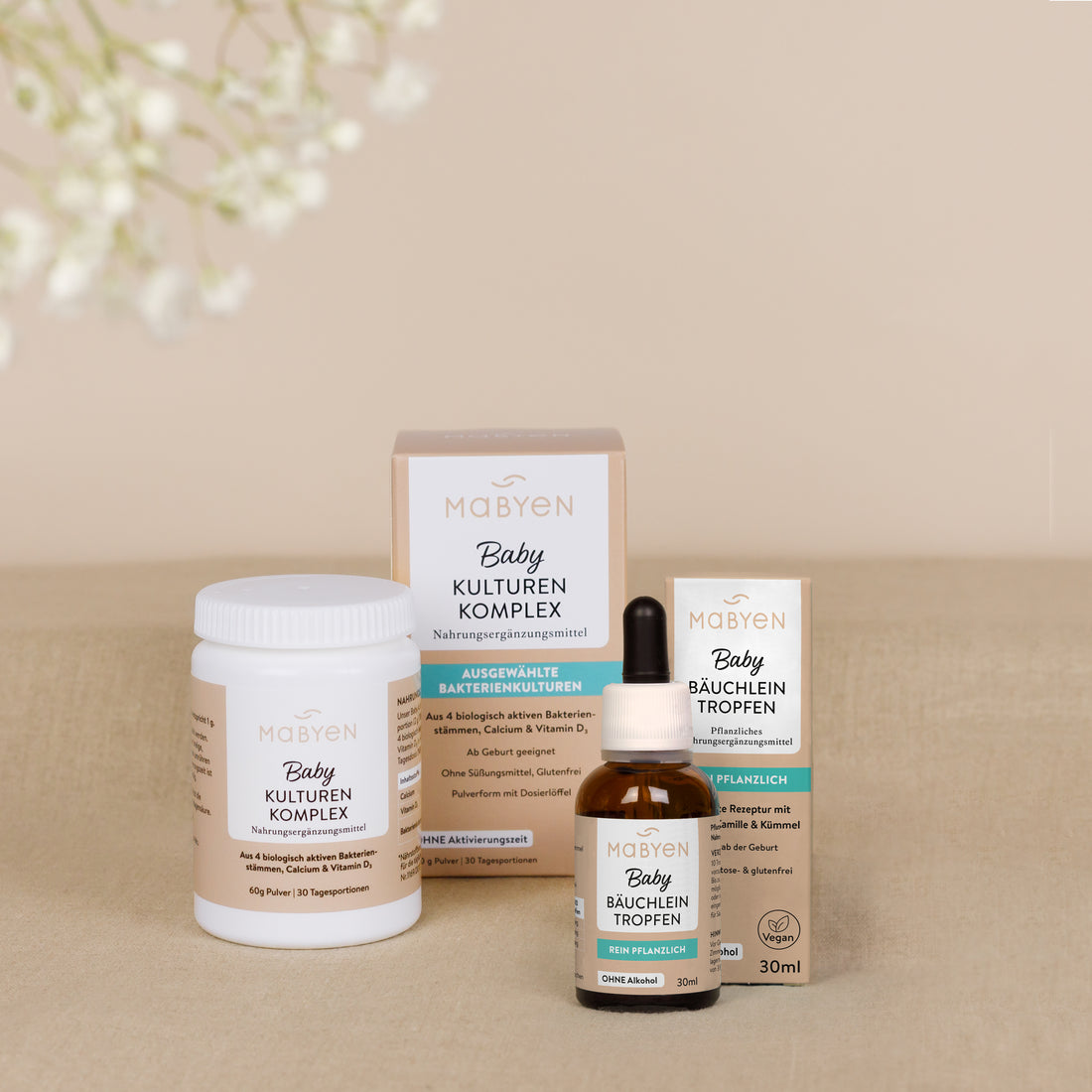 Mabyen Baby Bäuchlein Set