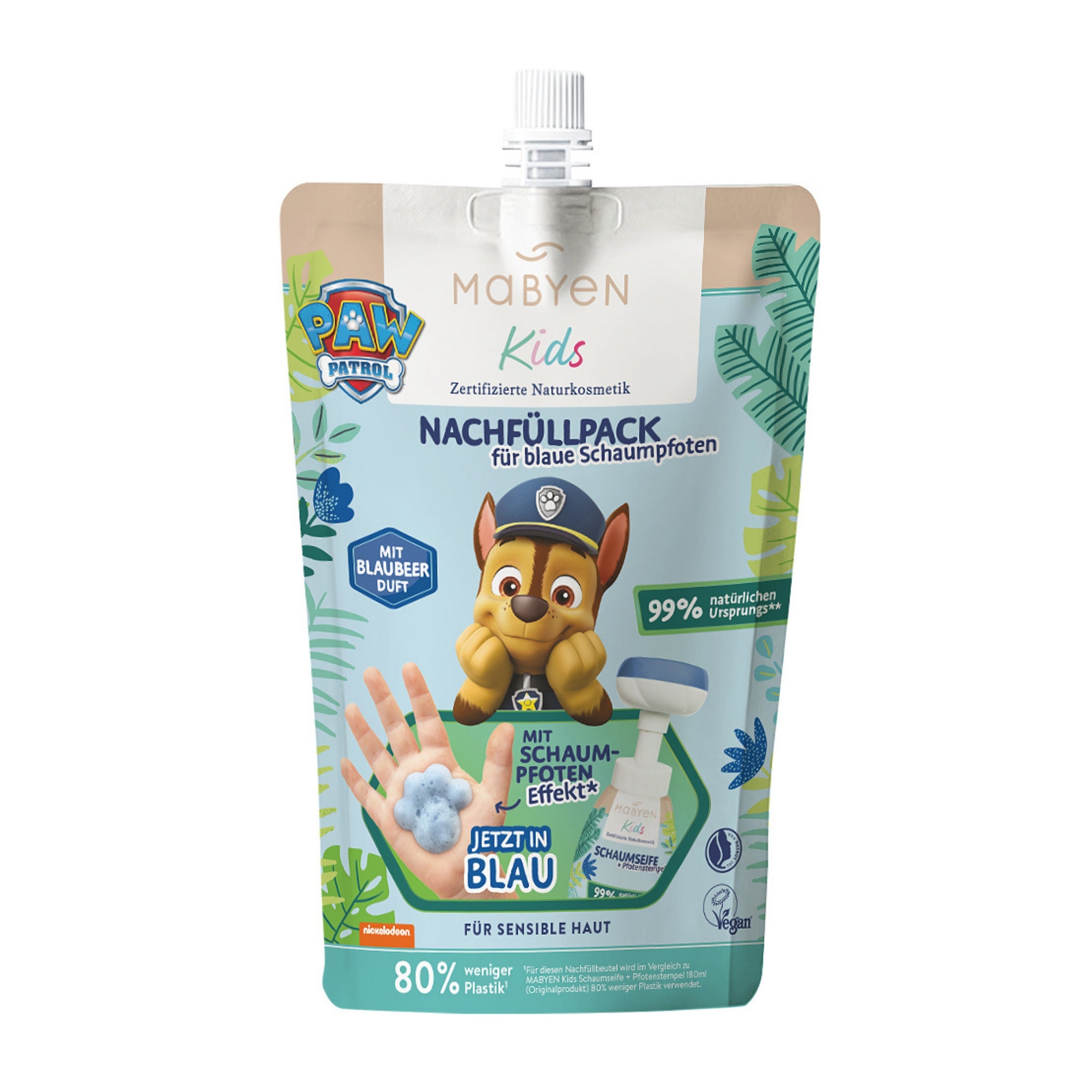 Nachfüllpack blaue Schaumseife