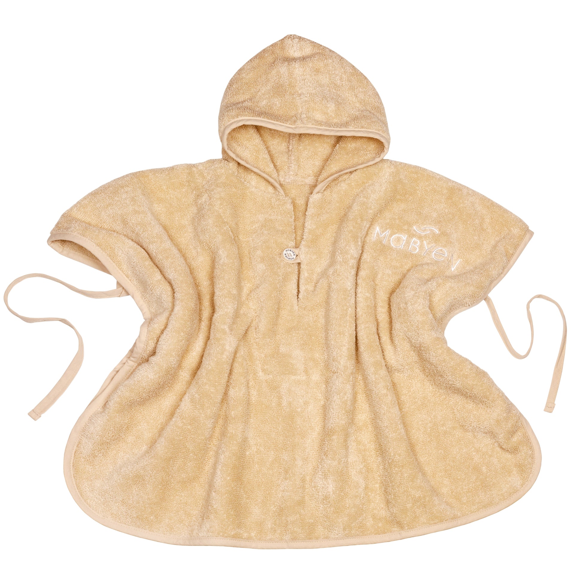 beigener Bio-Baumwollte Poncho
