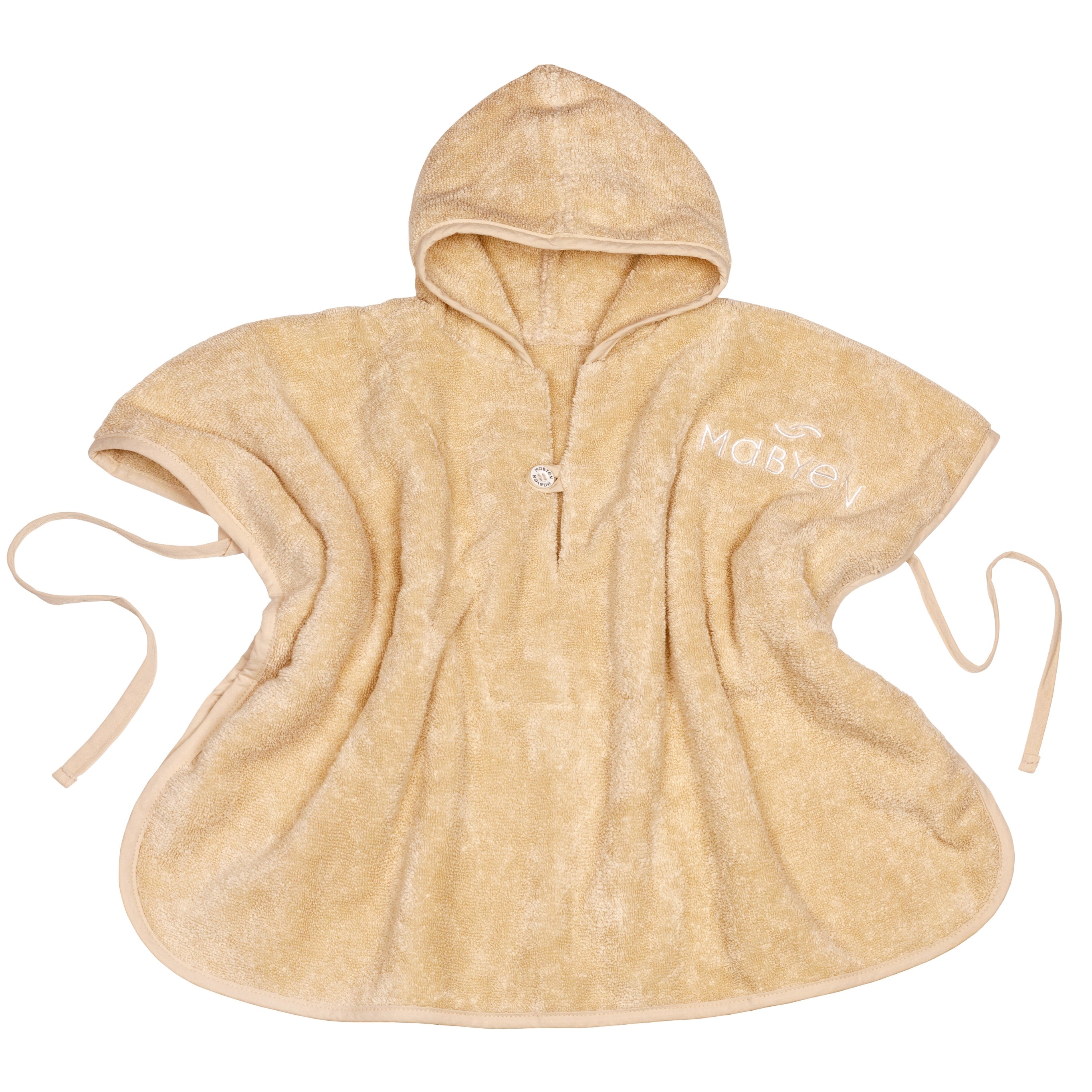 beigener Bio-Baumwollte Poncho
